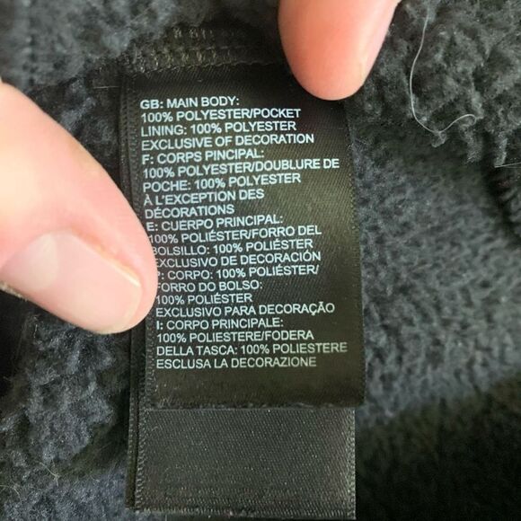 The North Face gorpcore black fleece L full zip outdoorsy jacket - Picture 5 of 5